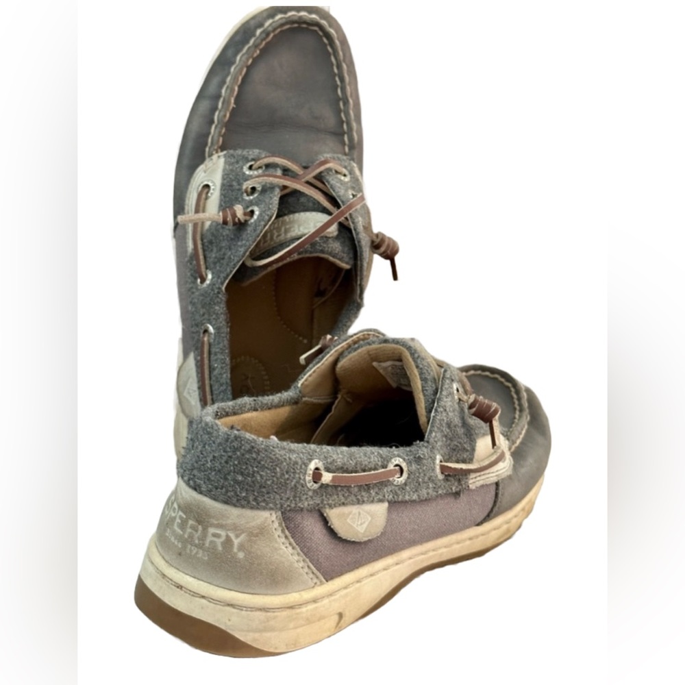 Women’s Grey Sperry Boat Shoes